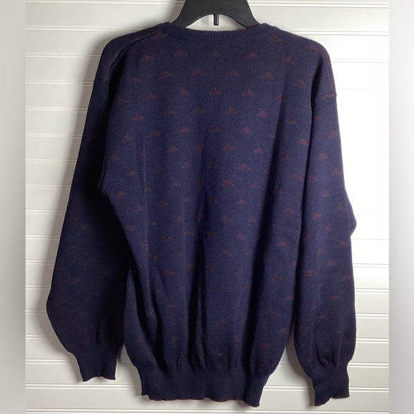 Tricots St Raphael Nordstrom Pure New Wool Sweater Chunky Grandpa Men's Large - Picture 9 of 9